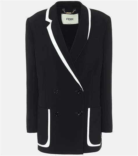 blazer fendi|fendi blazer black fabric.